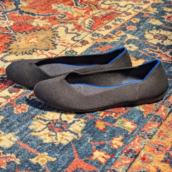 Rothy's Round Toe Flat in Black, sz women's 9 - Picture 2 of 7